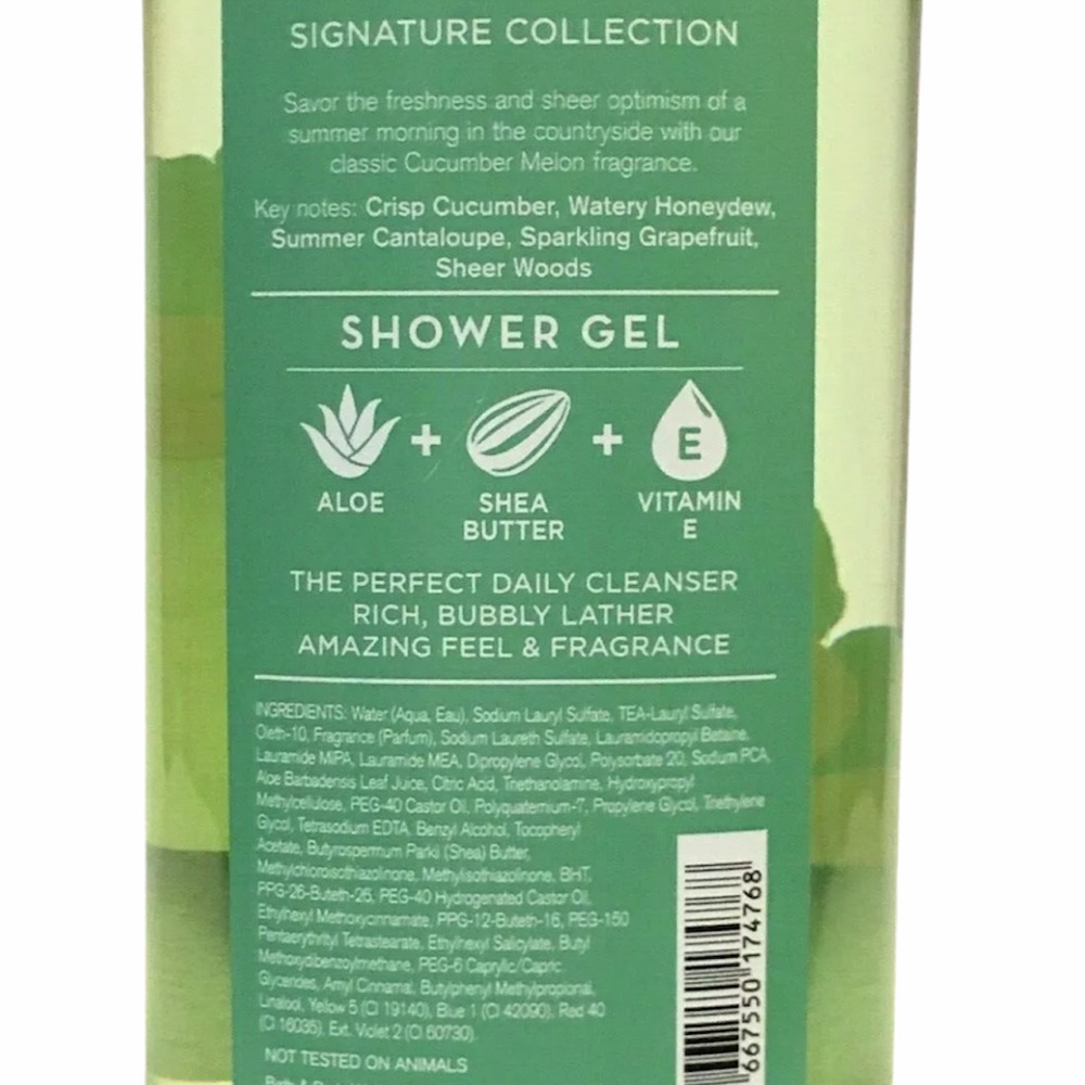 NEW BBW Cucumber Mellon Body Wash Lot Of Three - Picture 3 of 3
